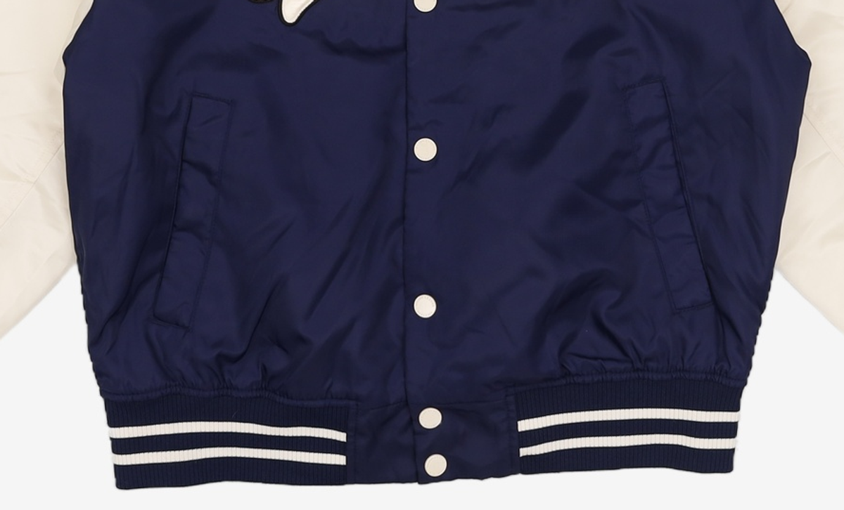 엠엘비(MLB) 나일론 앞그래픽 바시티자켓 NY (Black) S