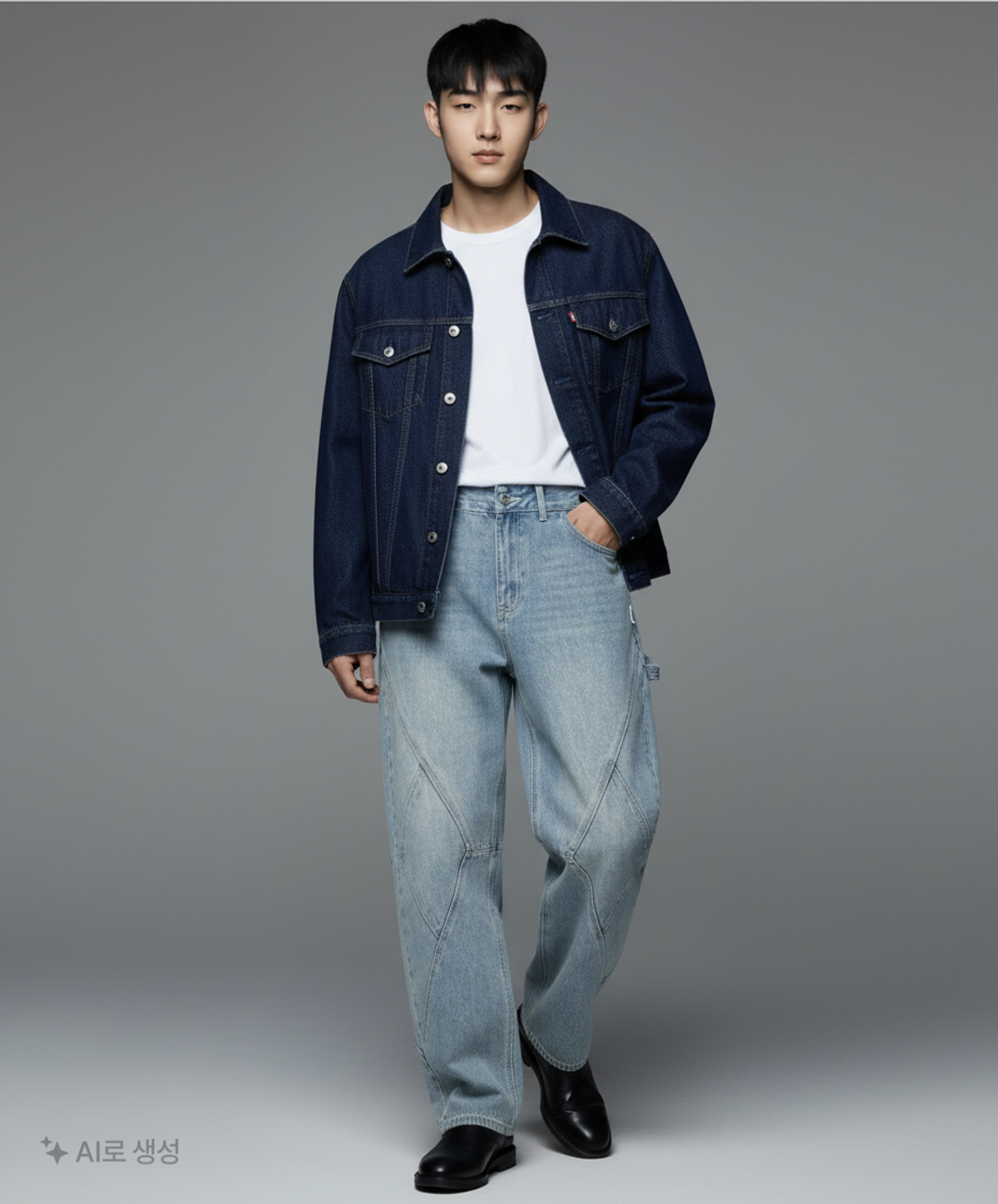 엑스톤즈(XTONZ) 청/데님 팬츠 L