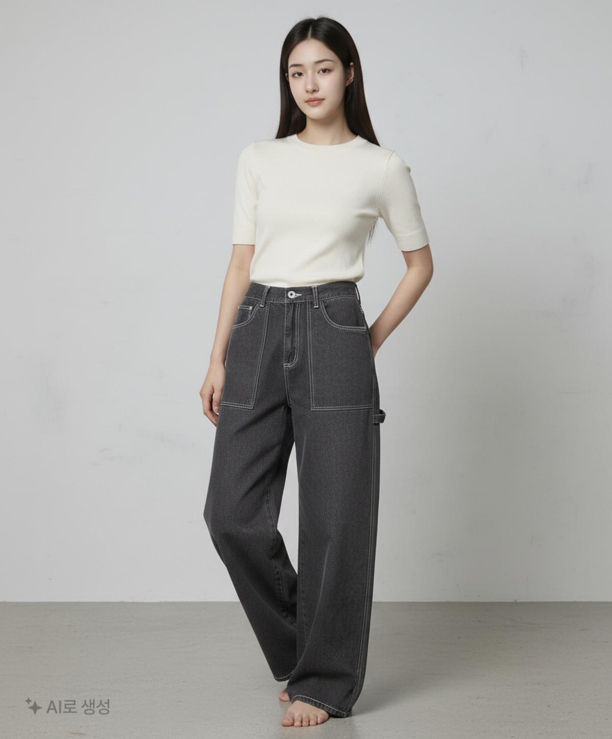 엑스톤즈(XTONZ) 청/데님 팬츠