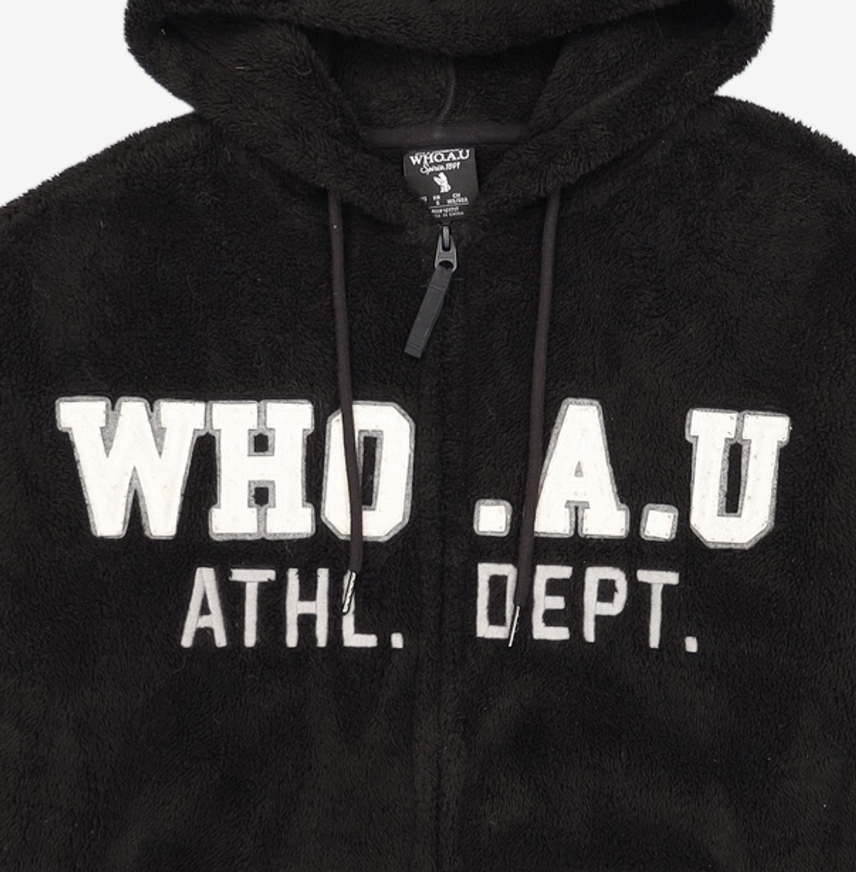 후아유(WHO.A.U) 퍼플리스 시그니처패치집업 WHMZA4T11U S