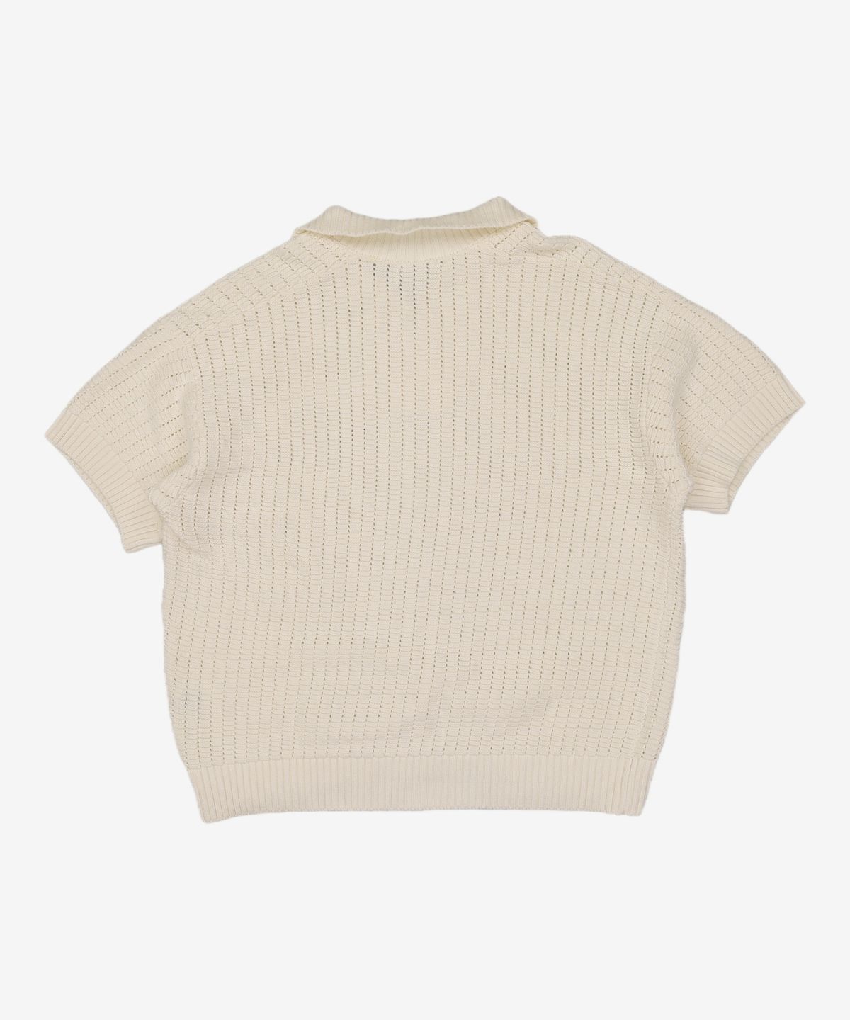 마틴플랜(MARTIN PLAN) Lotus Half Knit Shirts - IVORY 105