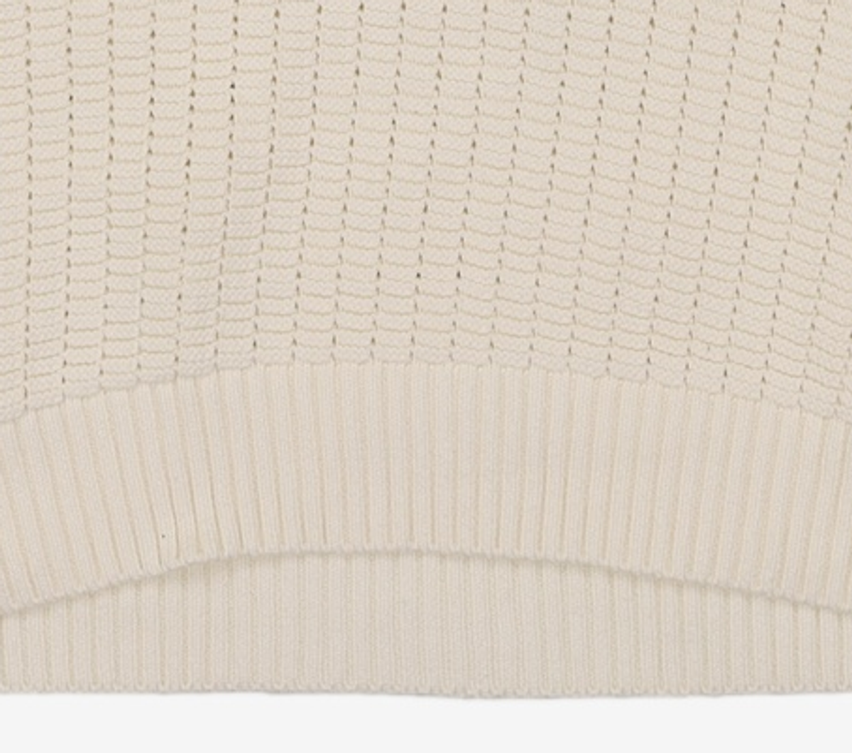 마틴플랜(MARTIN PLAN) Lotus Half Knit Shirts - IVORY 105