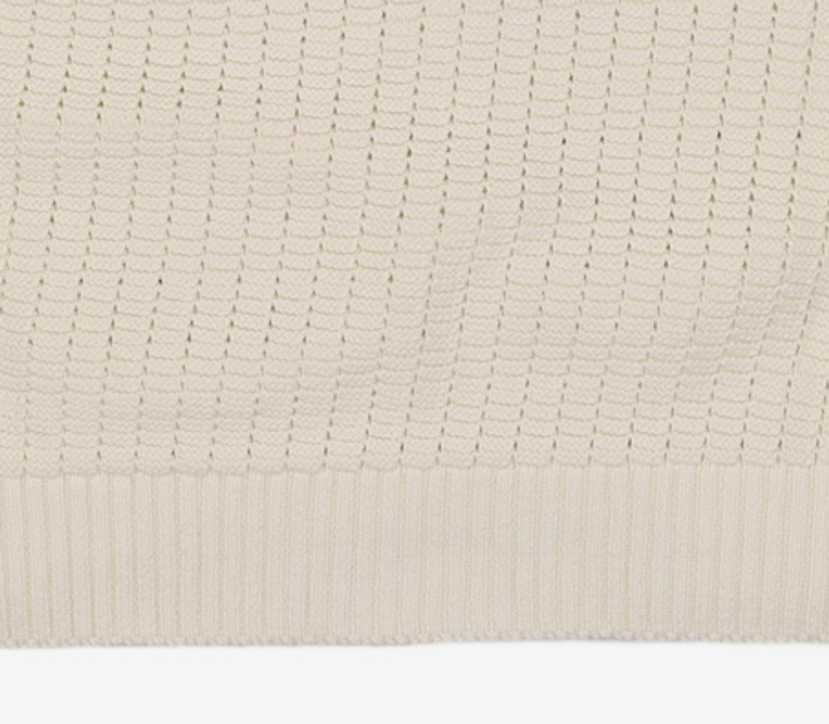 마틴플랜(MARTIN PLAN) Lotus Half Knit Shirts - IVORY 105
