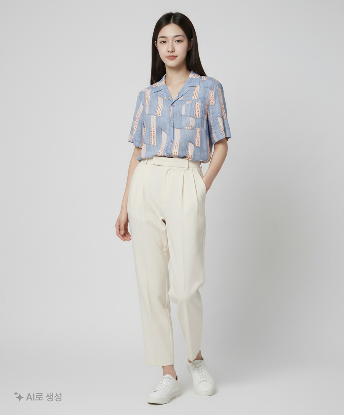 콜라보토리(COLLABOTORY) [EBAMB3001M]실키 반팔 셔츠 100/79/170