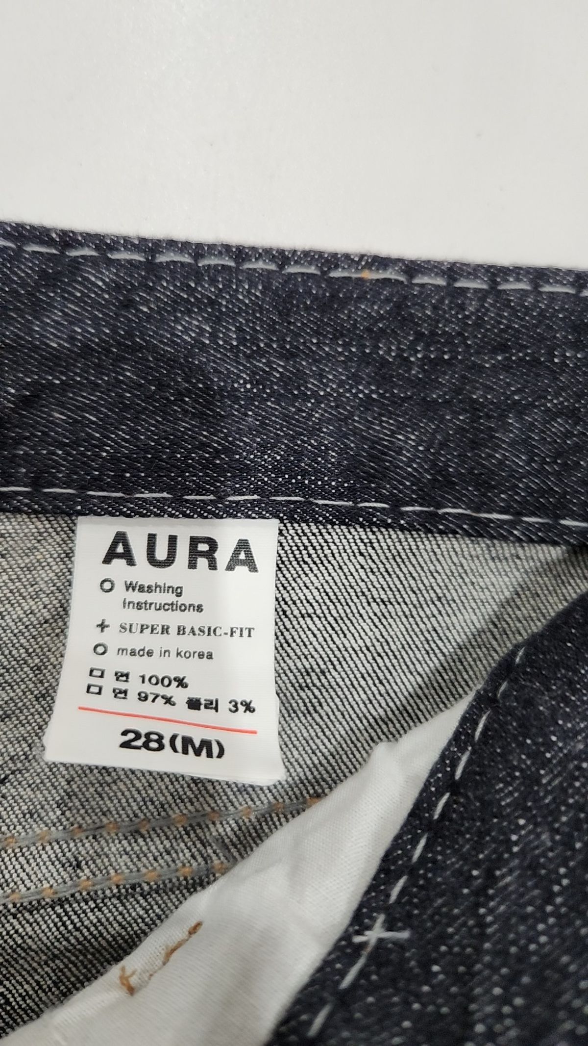 아우라(AULA) 청/데님 팬츠 M