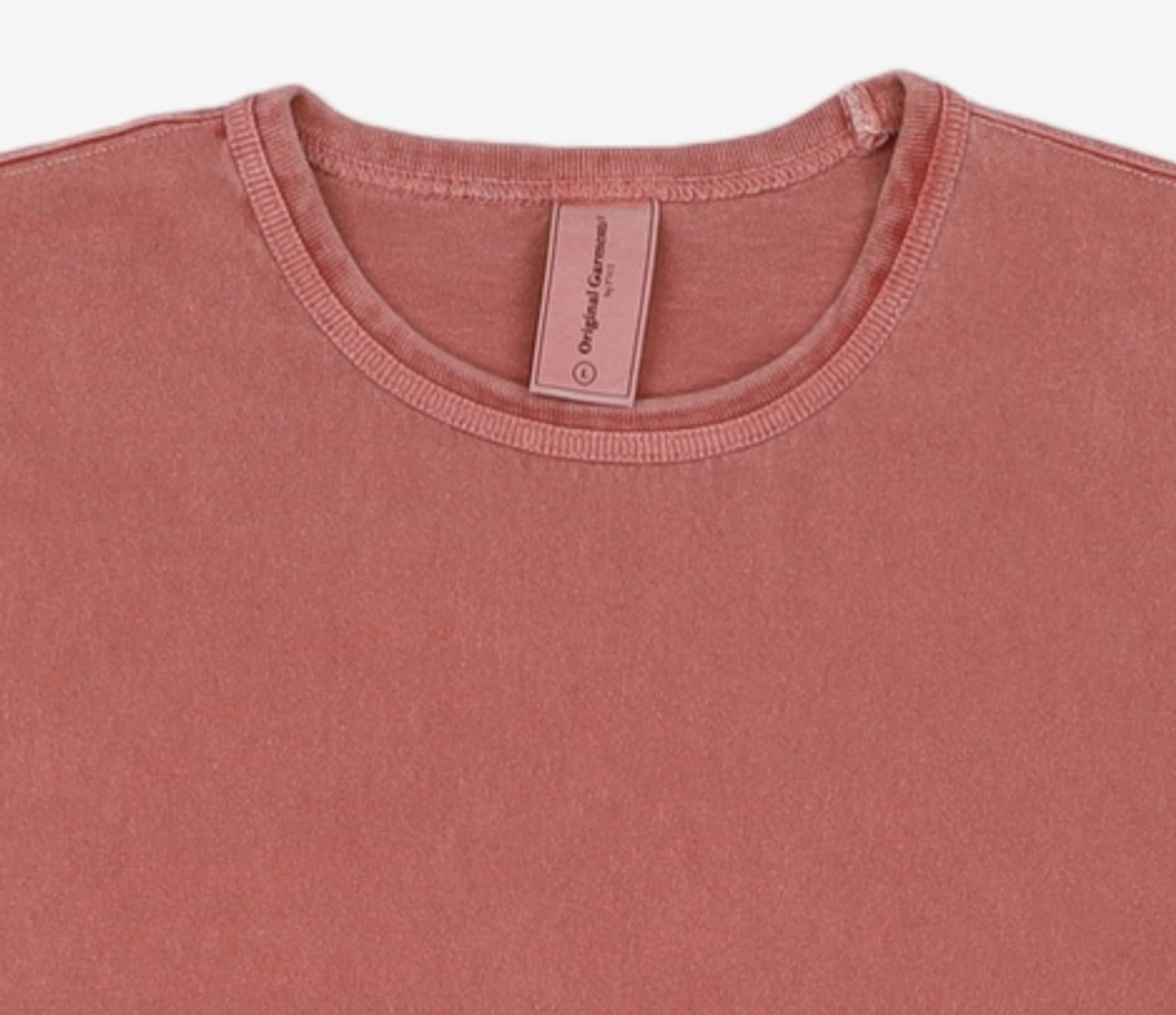 프리즘웍스(FRIZMWORKS) OG PIGMENT DYEING HALF TEE _ PINK L