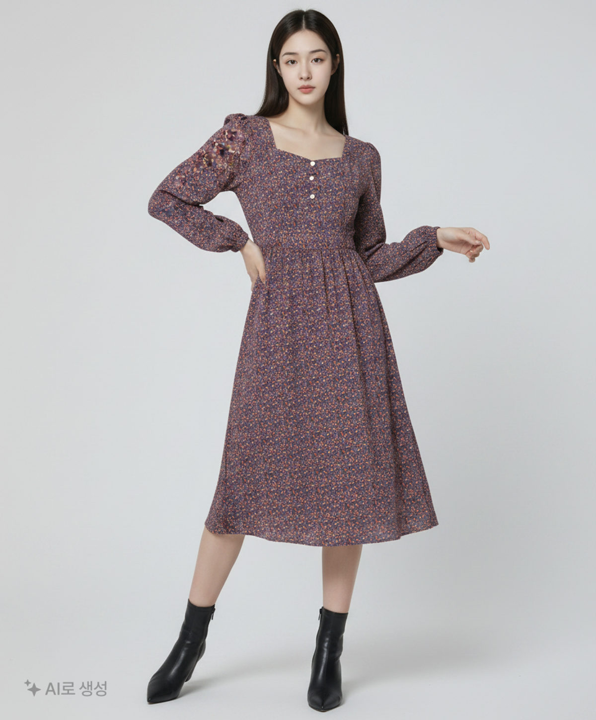 마가린핑거스(MARGARIN FINGERS) 미디 원피스