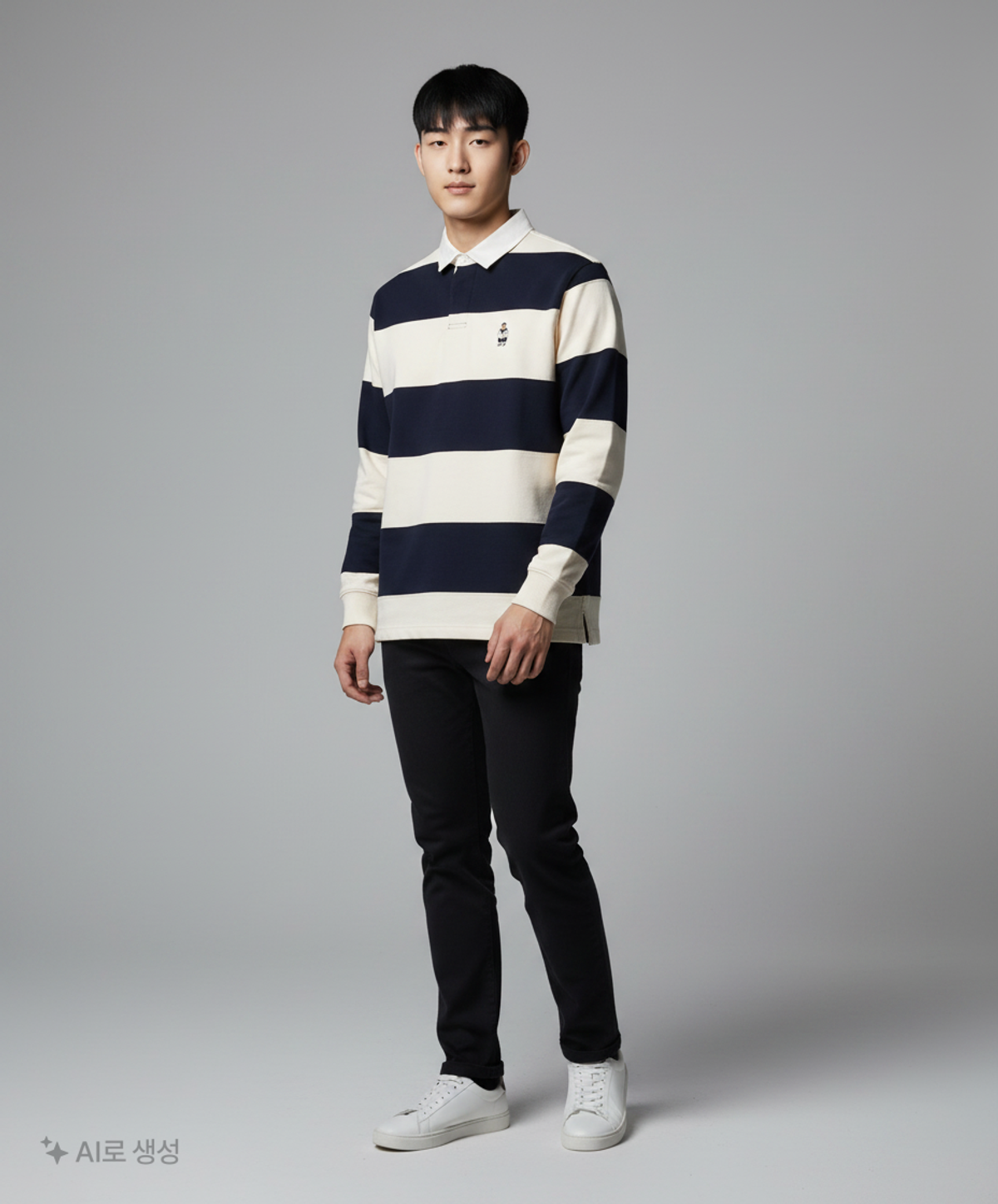 후아유(WHO.A.U) 스티브 럭비 맨투맨 WHMAC2325U M