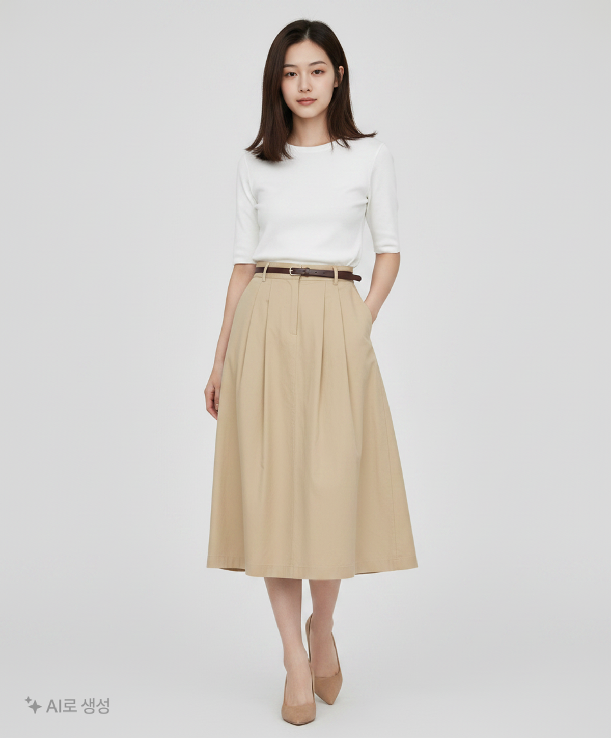 스파오(SPAO) 롱스커트 L
