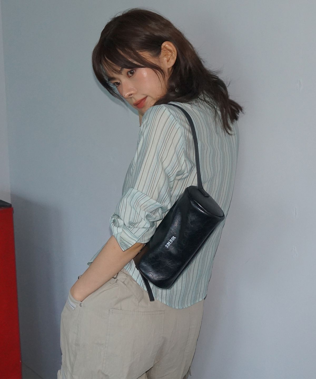 샐볼(SALBOL) PONY BAG (LEATHER BLACK)