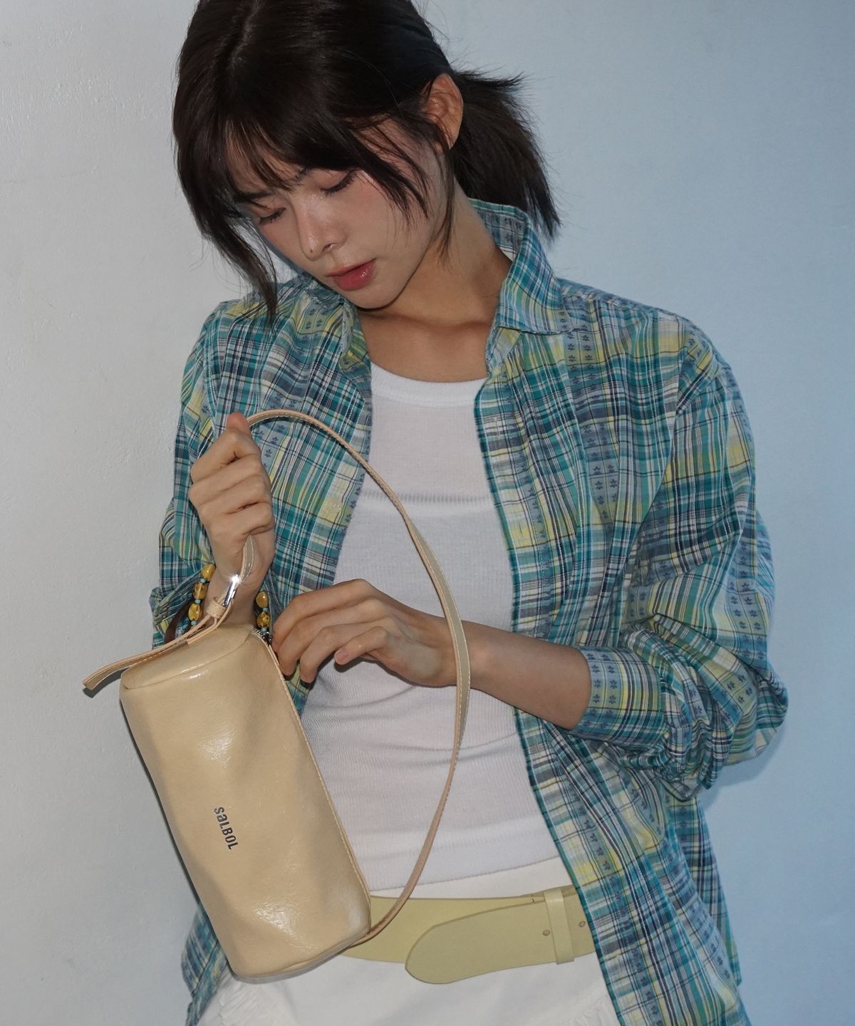 샐볼(SALBOL) PONY BAG (LEATHER BUTTER)