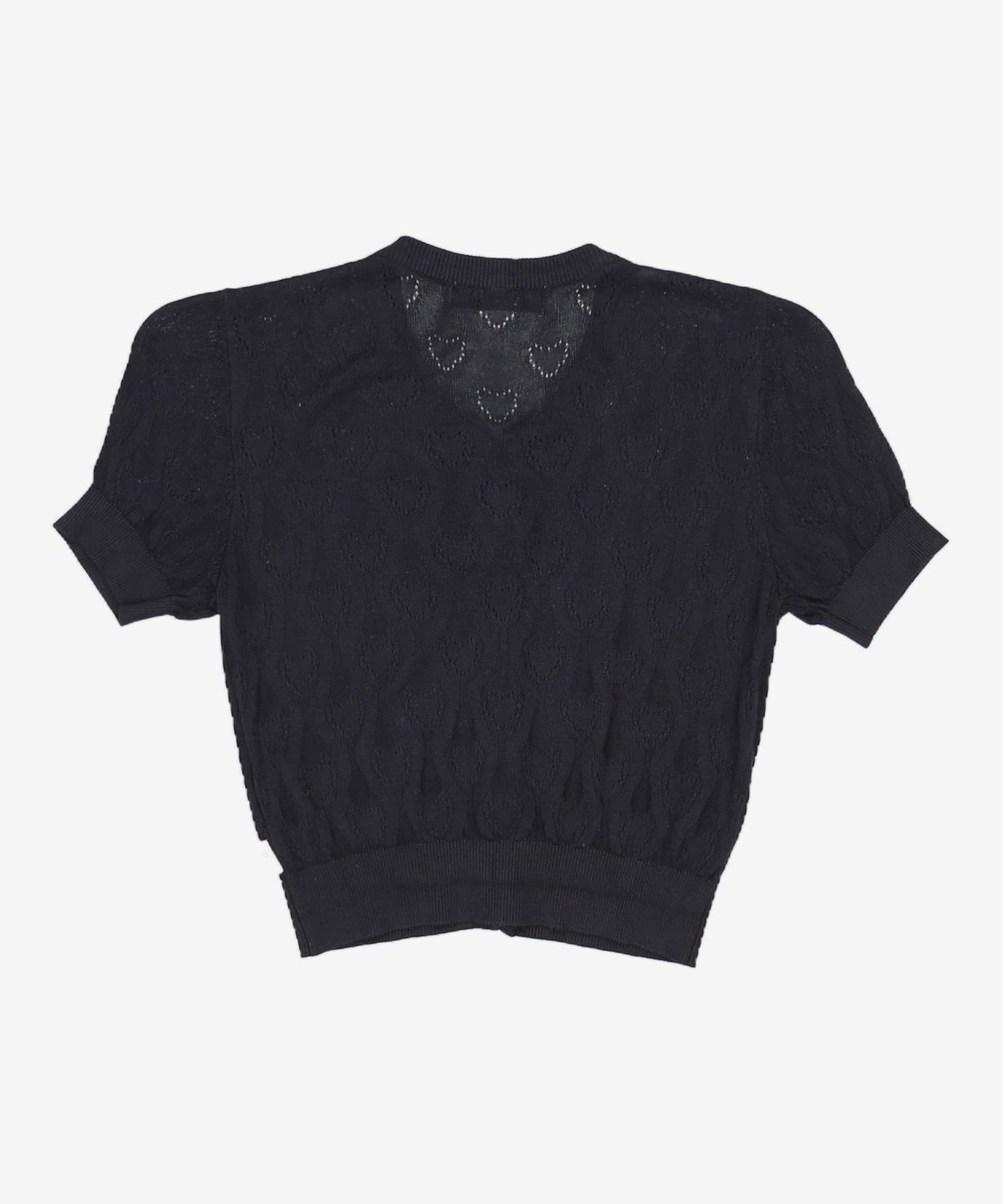 오디너리 홀리데이(ORDINARY HOLIDAY) 하트스카시크롭가디건 HEART PUNCHING CARDIGAN FREE