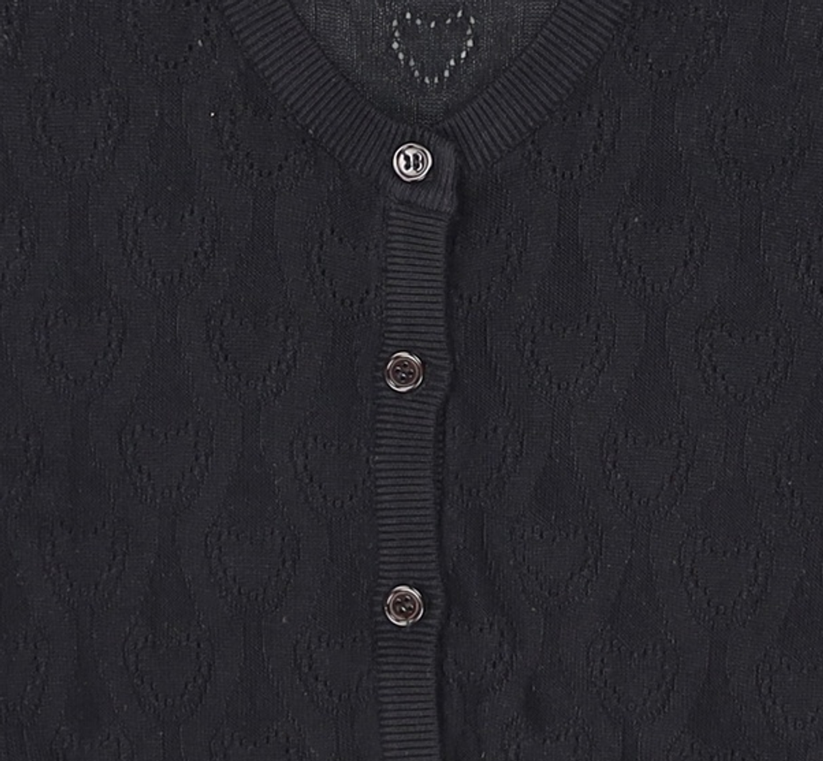 오디너리 홀리데이(ORDINARY HOLIDAY) 하트스카시크롭가디건 HEART PUNCHING CARDIGAN FREE