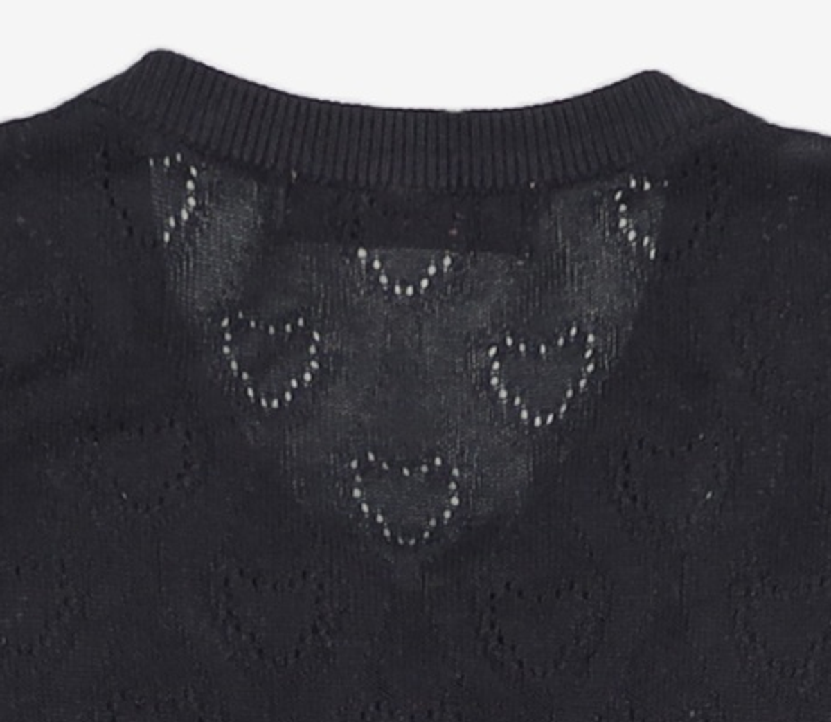 오디너리 홀리데이(ORDINARY HOLIDAY) 하트스카시크롭가디건 HEART PUNCHING CARDIGAN FREE