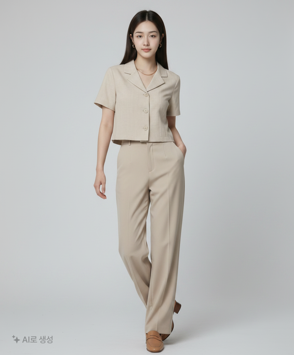 미쏘(MIXXO) 테일러드 3버튼 숏자켓 MIWJKC801G S