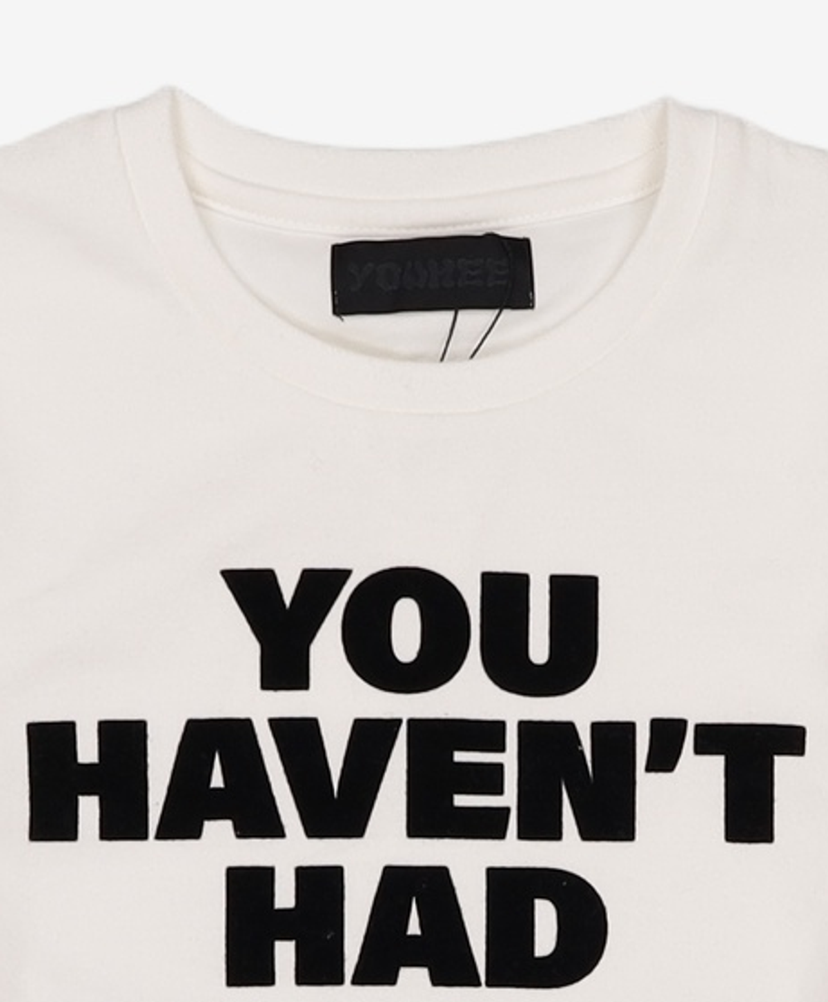 유희(YOUHEE) YOUHEE LETTERING LONG SLEEVE WHITE FREE