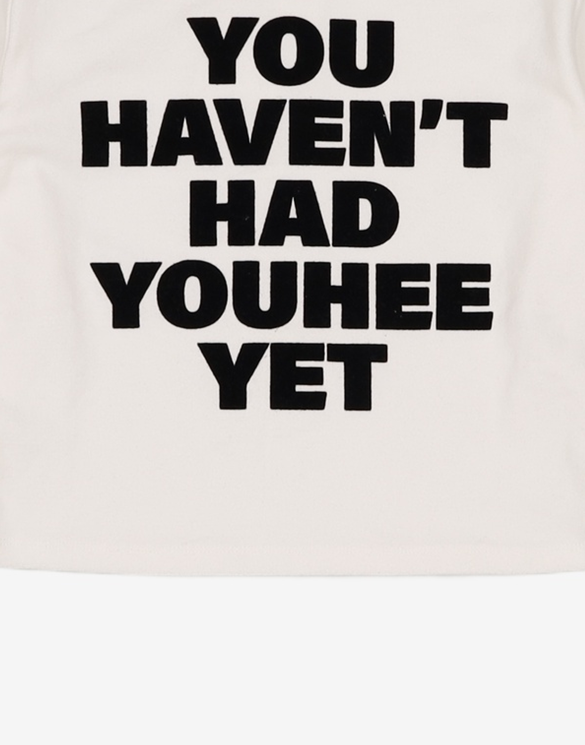 유희(YOUHEE) YOUHEE LETTERING LONG SLEEVE WHITE FREE