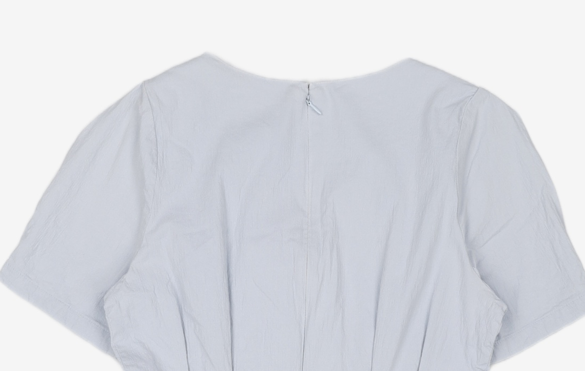 미쏘(MIXXO) 스퀘어넥 턱디테일 미니원피스 MIWOWC501G S
