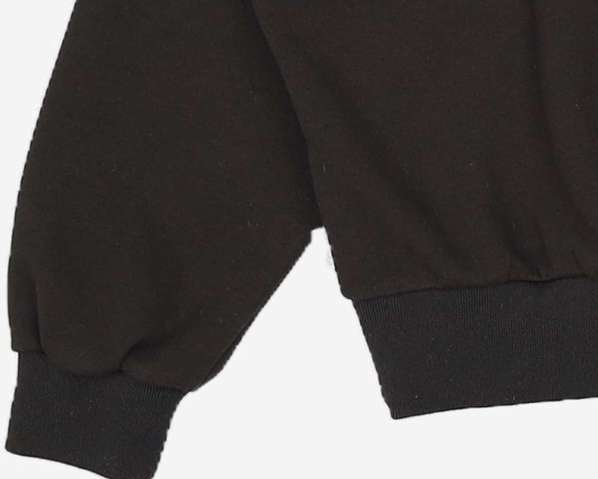 유희(YOUHEE) V-NECK LOGO SWEATSHIRTS BLACK FREE
