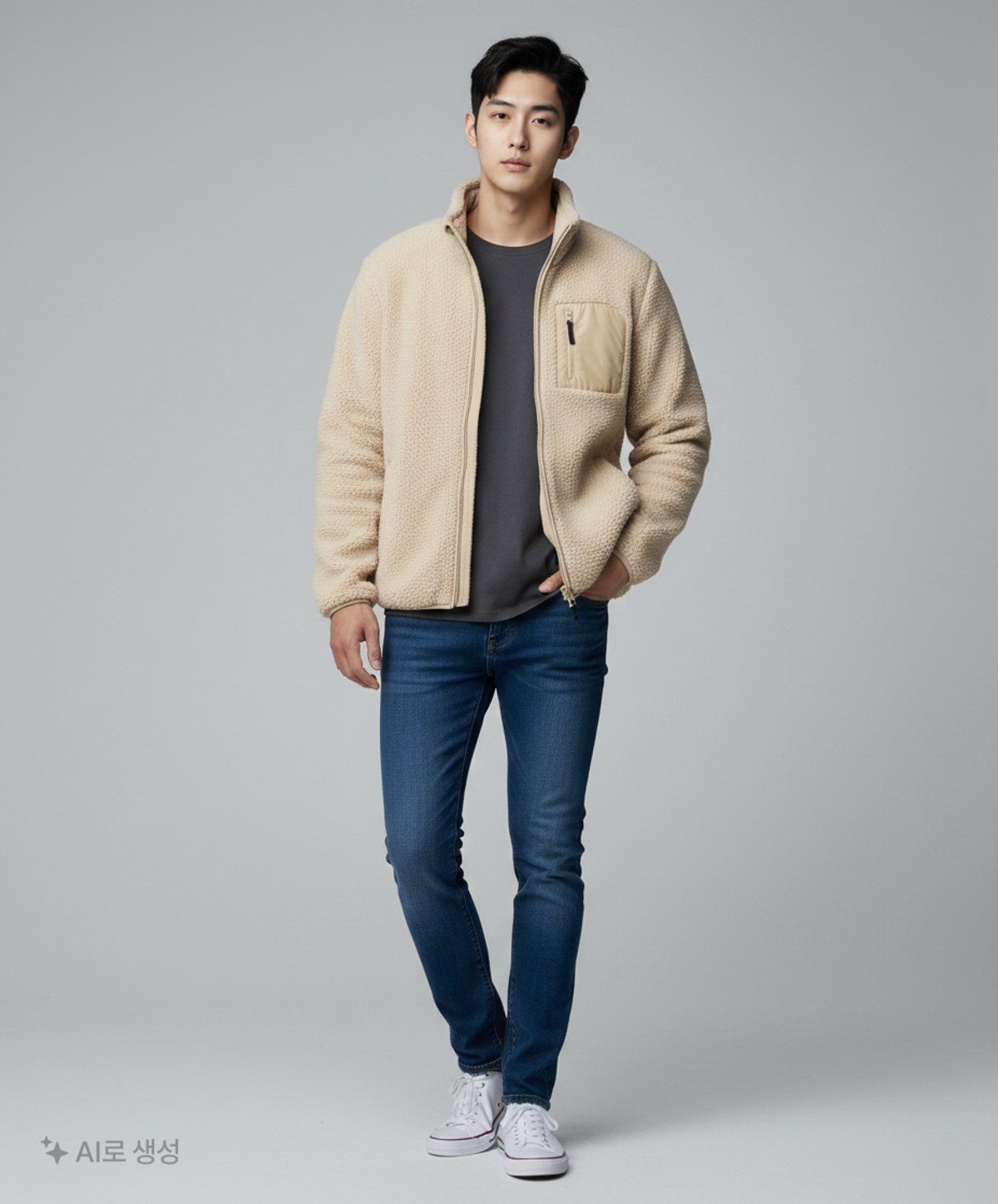 티비제이(TBJ) 남성 슈리스 스탠드카라 점퍼 T204JP300P L