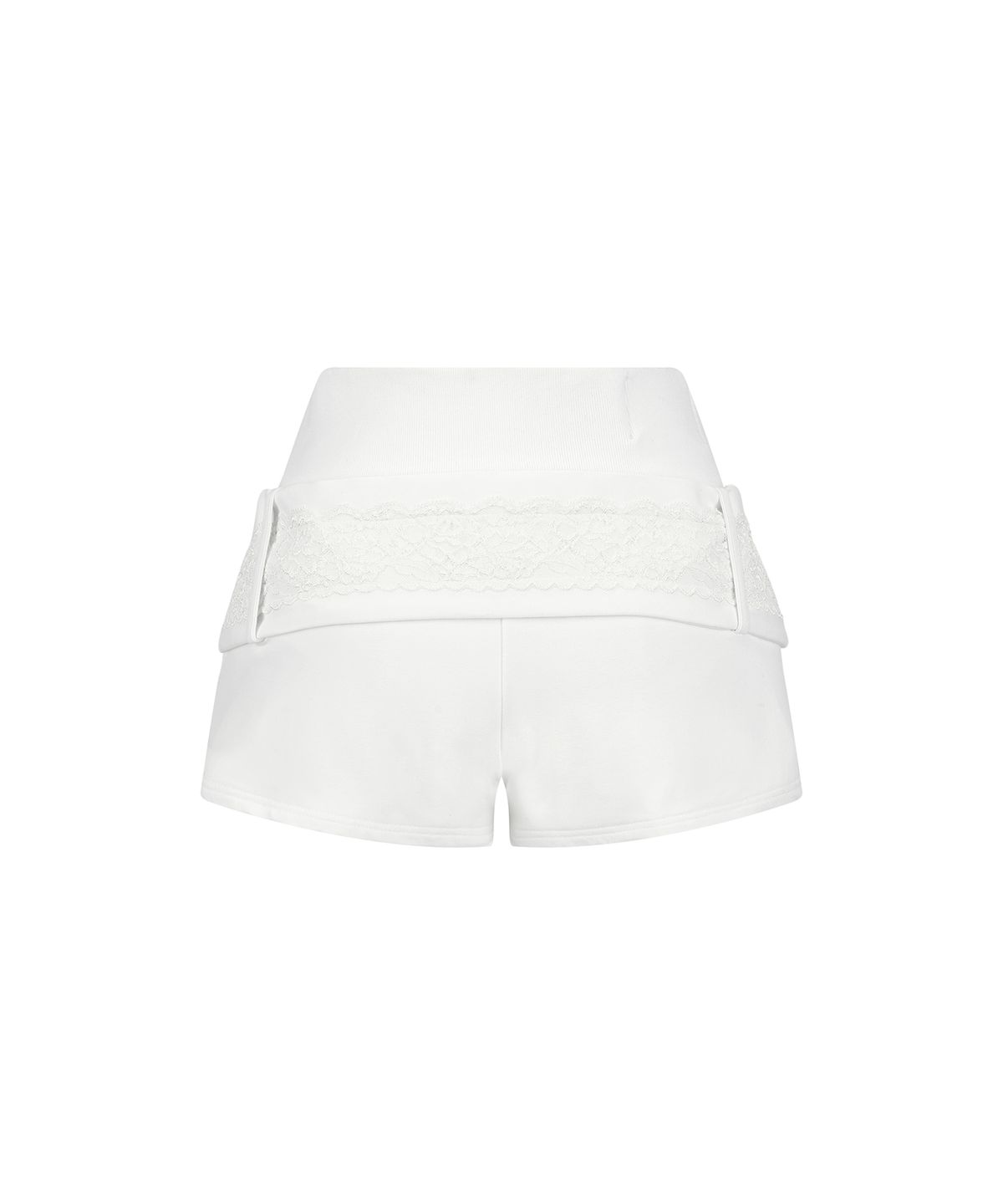 일리오(ILLIO) [빛오 x 일리오] Whtie Lace Belted Shorts