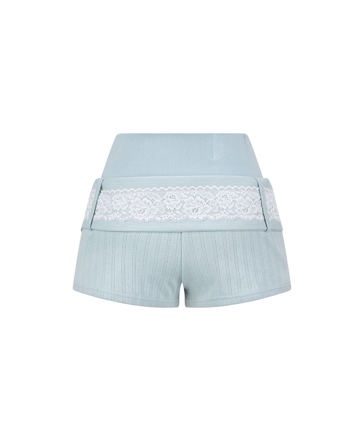 일리오(ILLIO) [빛오 x 일리오] Eyelet mint Lace Belted Shorts