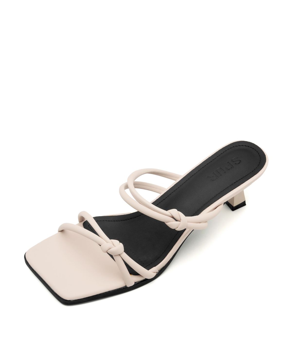 스퍼(SPUR) Rossan Twisted Strap Mule Sandal 뮬 샌들 6.2cm -US9059 (3color)