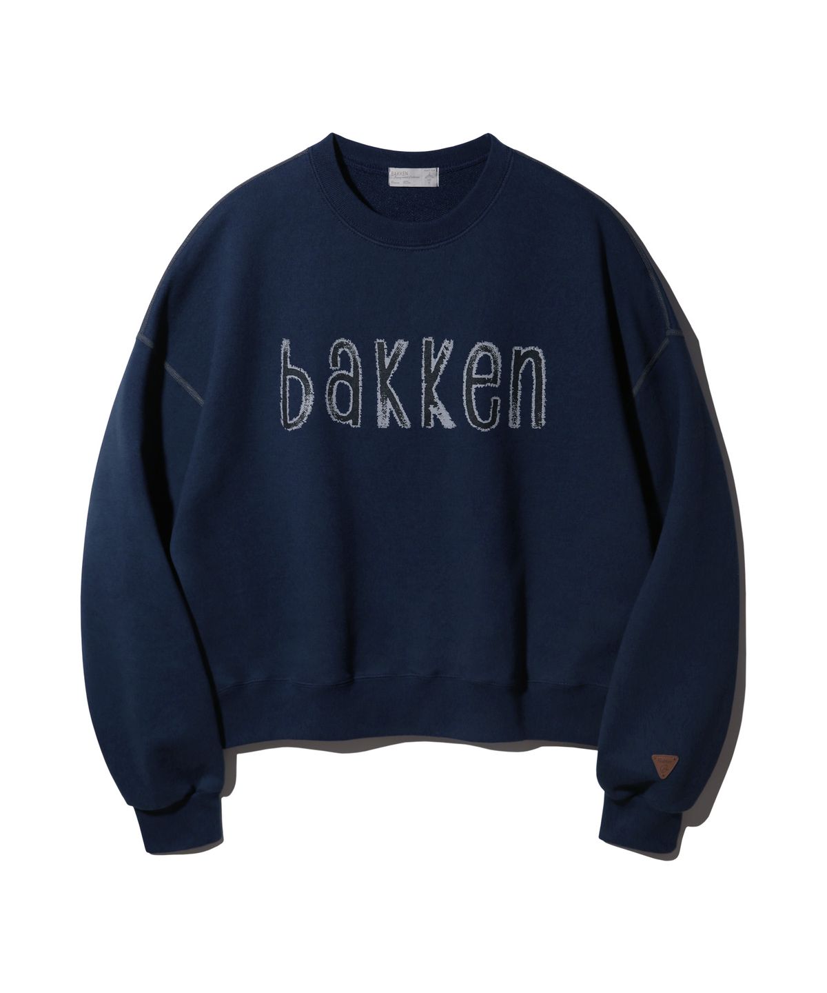바켄(BAKKEN) [우먼]크랙 레터링 스웻 셔츠 BK5964 (4COLOR)
