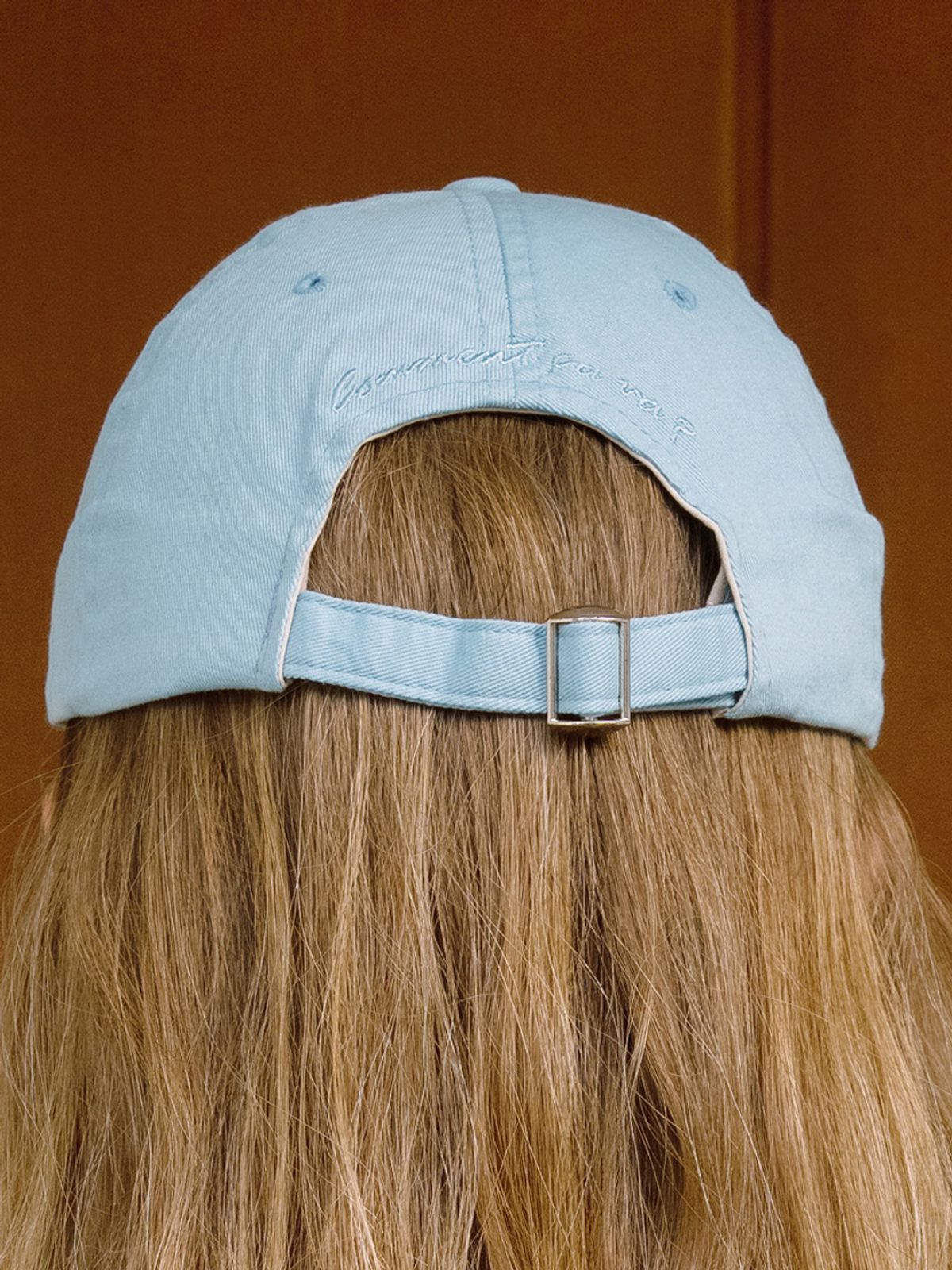 엘씨브이(LCVE) LCVE LOGO WASHED COTTON BALL CAP_SKYBLUE