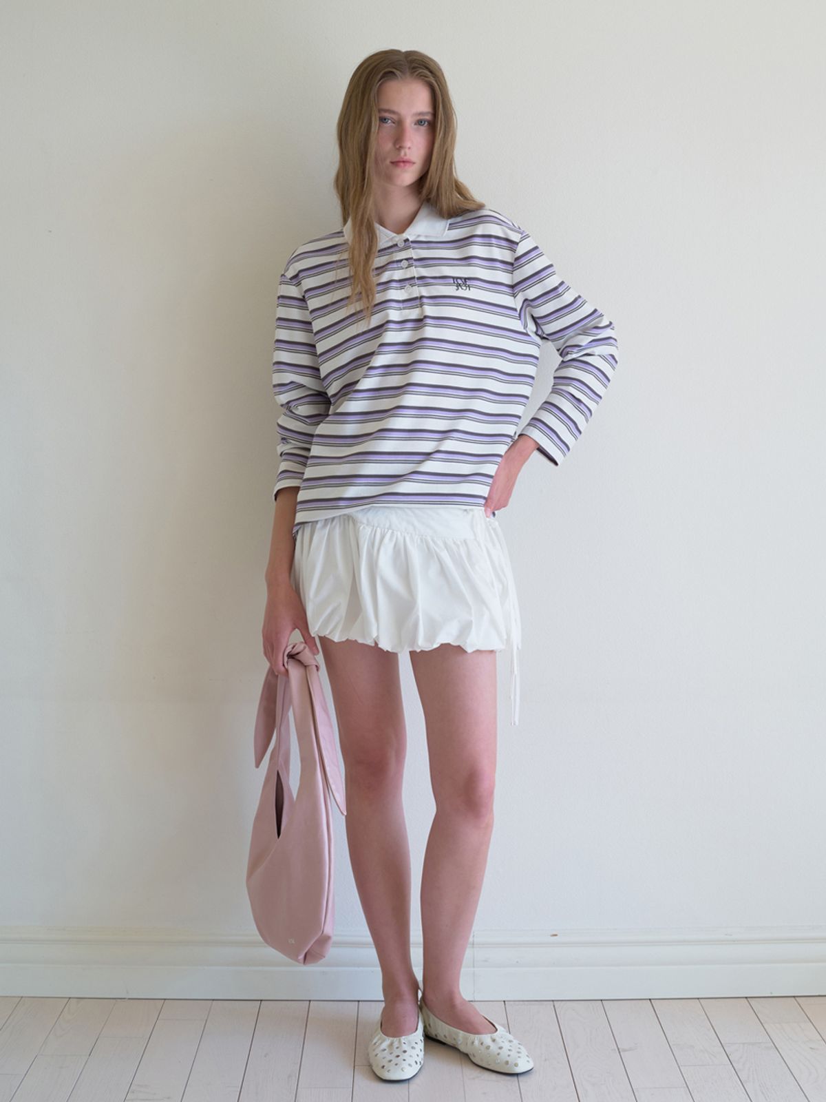 엘씨브이(LCVE) STRIPE RUGBY T-SHIRT_PURPLE
