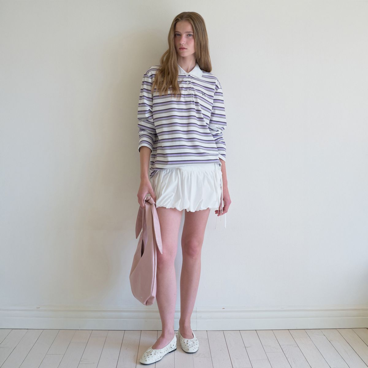 엘씨브이(LCVE) STRIPE RUGBY T-SHIRT_PURPLE
