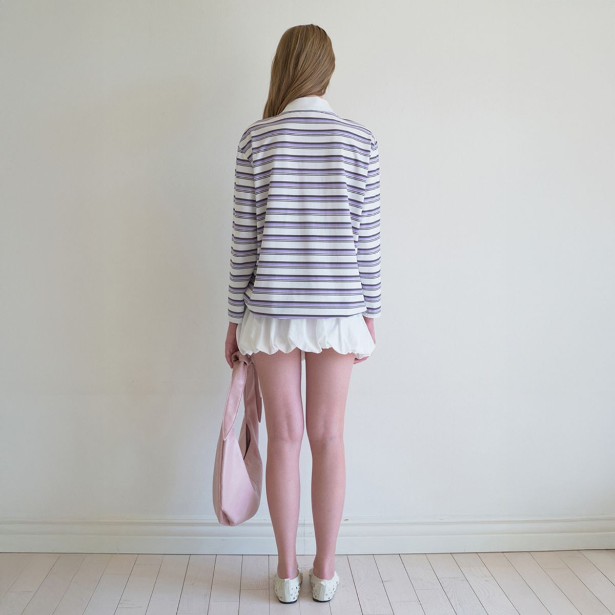 엘씨브이(LCVE) STRIPE RUGBY T-SHIRT_PURPLE