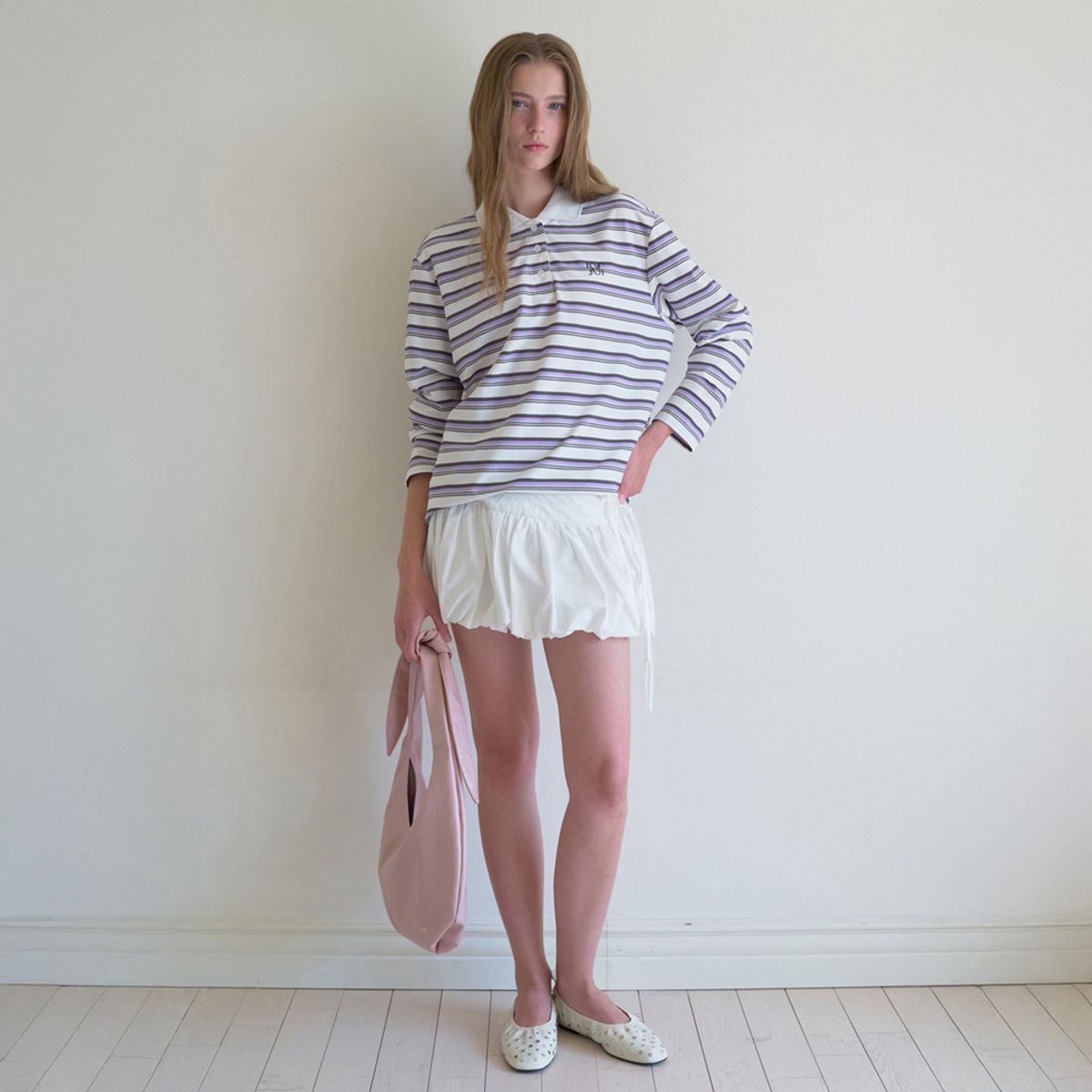 엘씨브이(LCVE) STRIPE RUGBY T-SHIRT_PURPLE