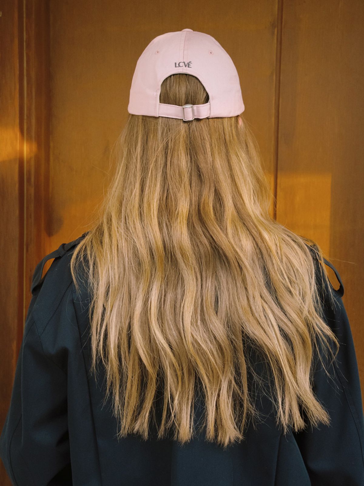 엘씨브이(LCVE) LETTERING WASHED COTTON BALL CAP_PINK
