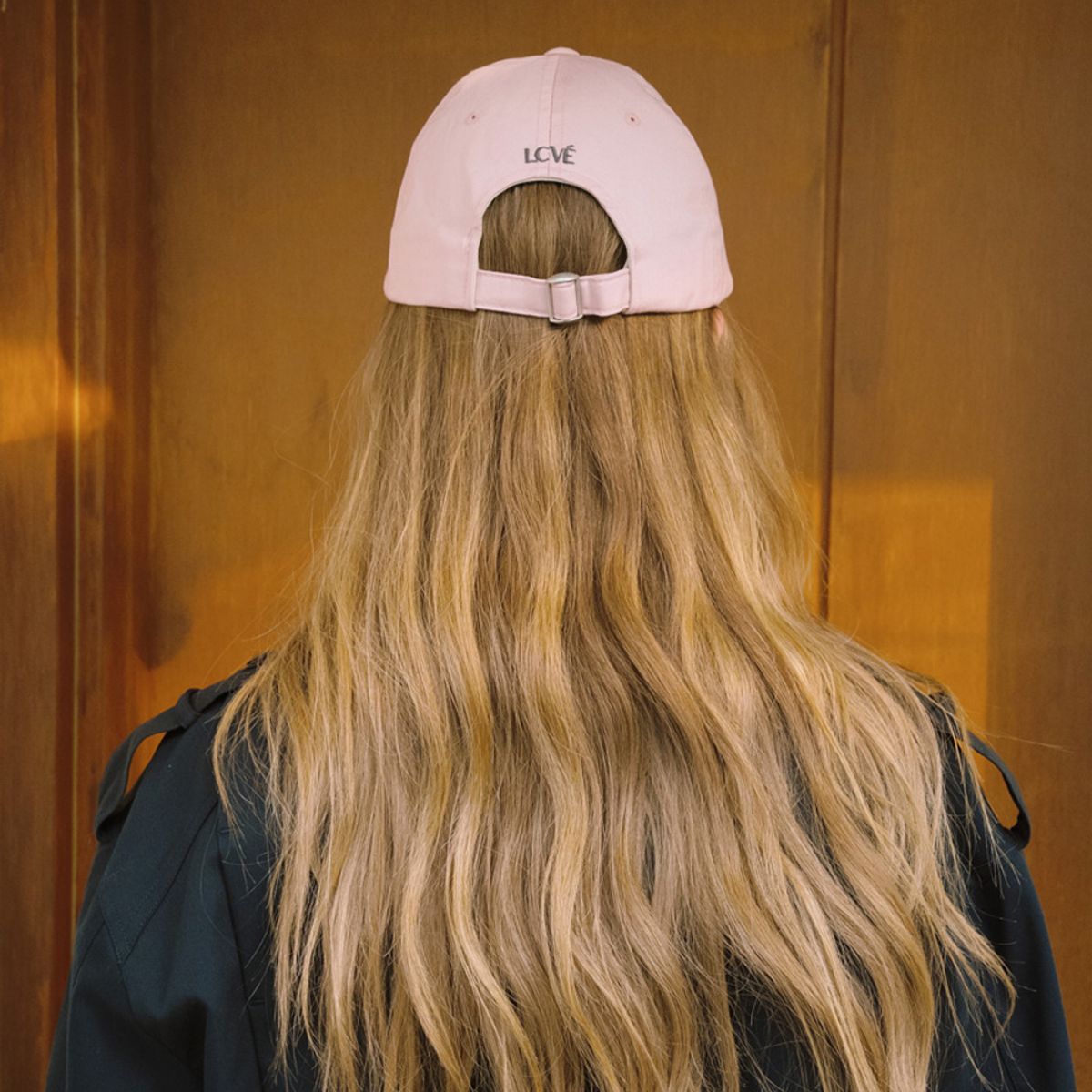 엘씨브이(LCVE) LETTERING WASHED COTTON BALL CAP_PINK