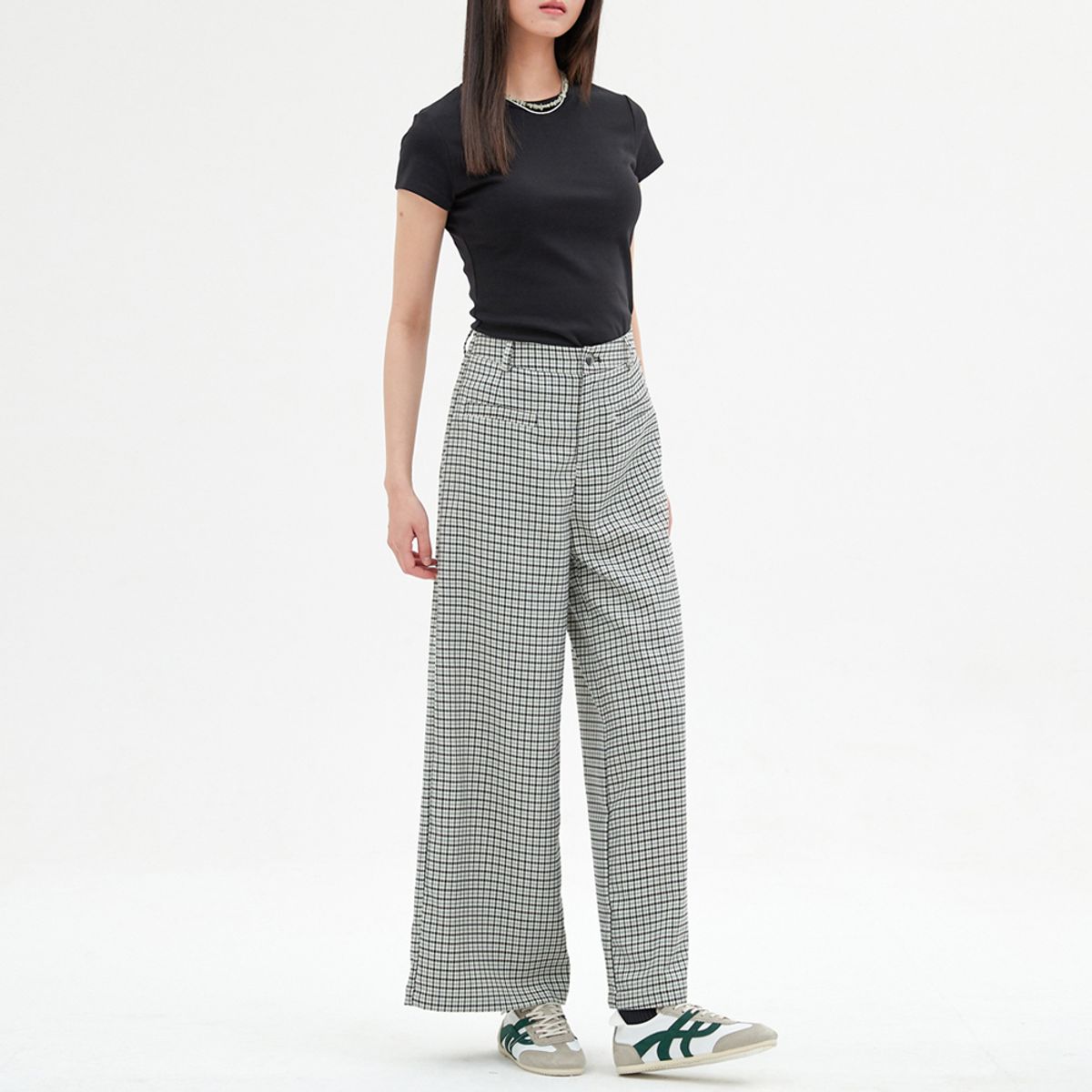 엘씨브이(LCVE) WIDE FIT CHECK PANTS