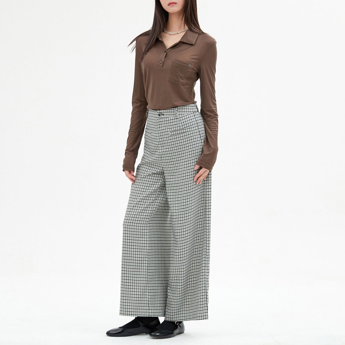 엘씨브이(LCVE) WIDE FIT CHECK PANTS