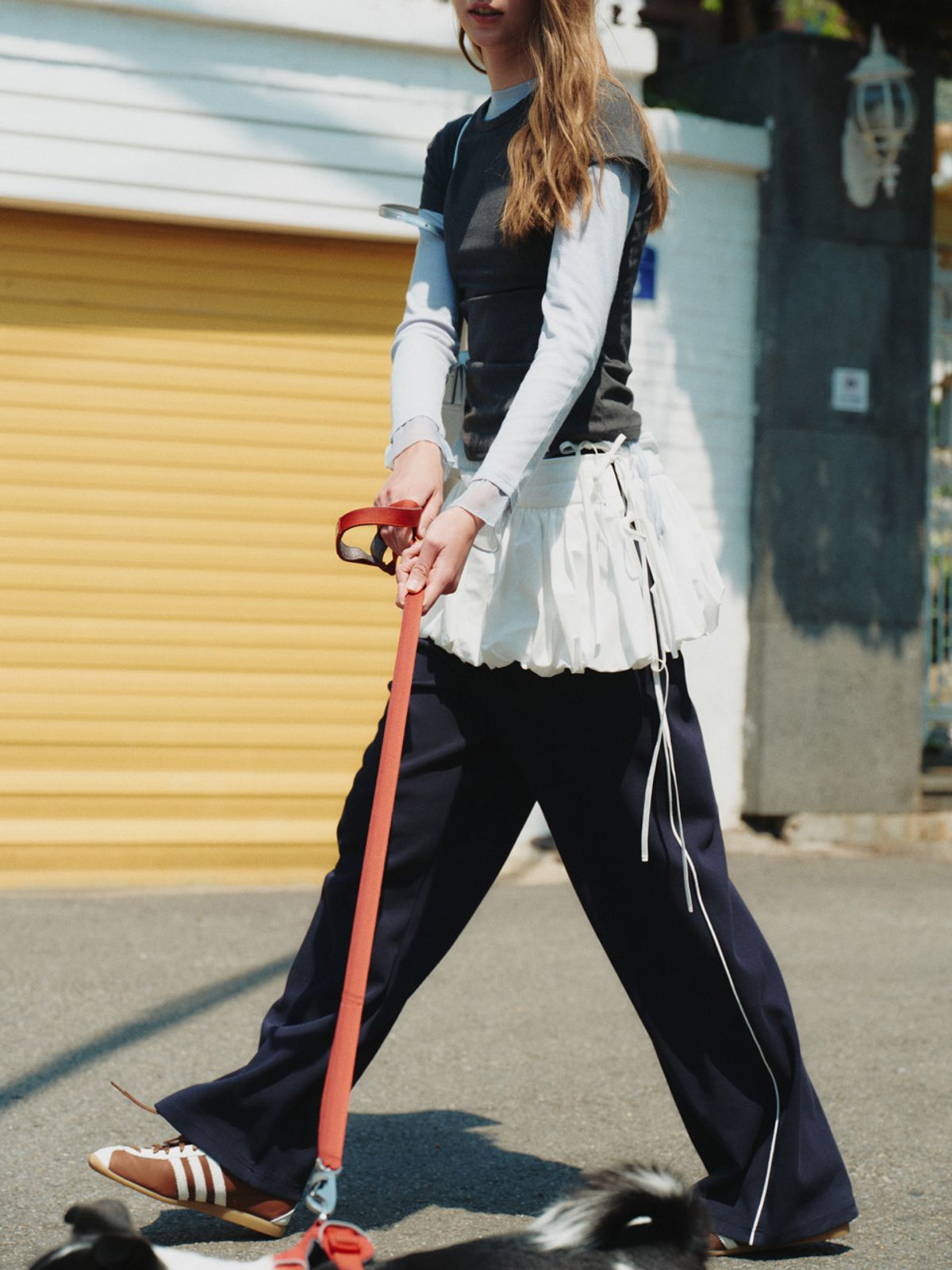 엘씨브이(LCVE) BALLOON LAYERED WRAP SKIRT_IVORY