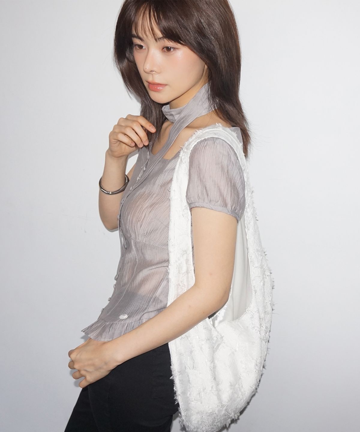 샐볼(SALBOL) FIG JACQUARD BAG [IVORY]