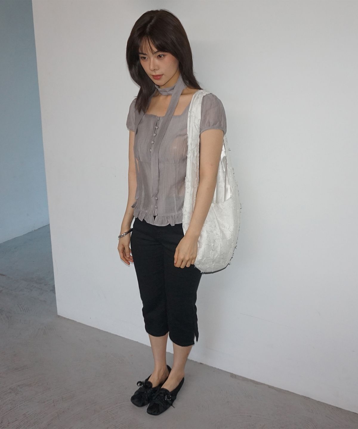 샐볼(SALBOL) FIG JACQUARD BAG [IVORY]