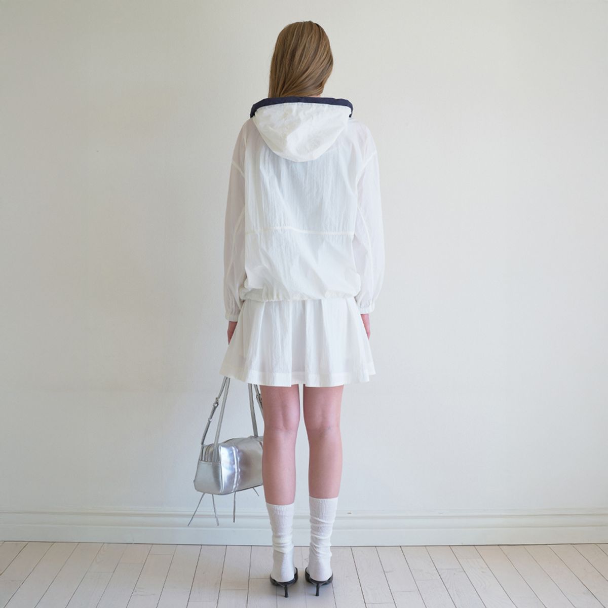 엘씨브이(LCVE) HOODED WINDBREAKER JUMPER_IVORY