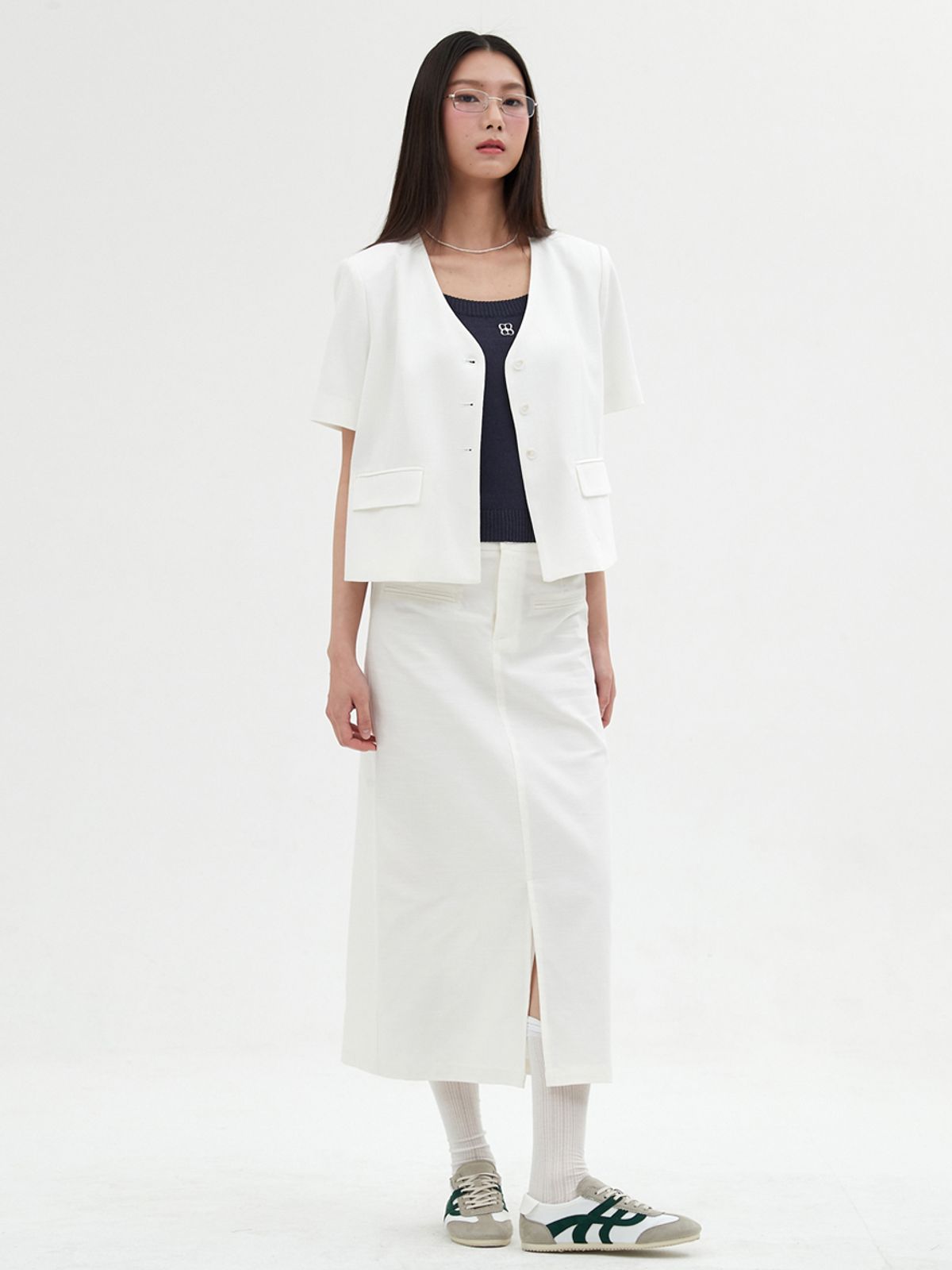 엘씨브이(LCVE) LINEN SHORT SLEEVE JACKET_IVORY