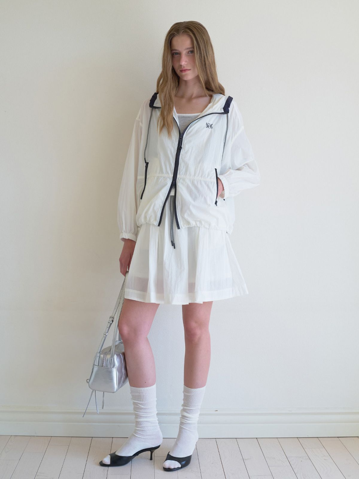 엘씨브이(LCVE) BANDING MINI SKIRT_IVORY
