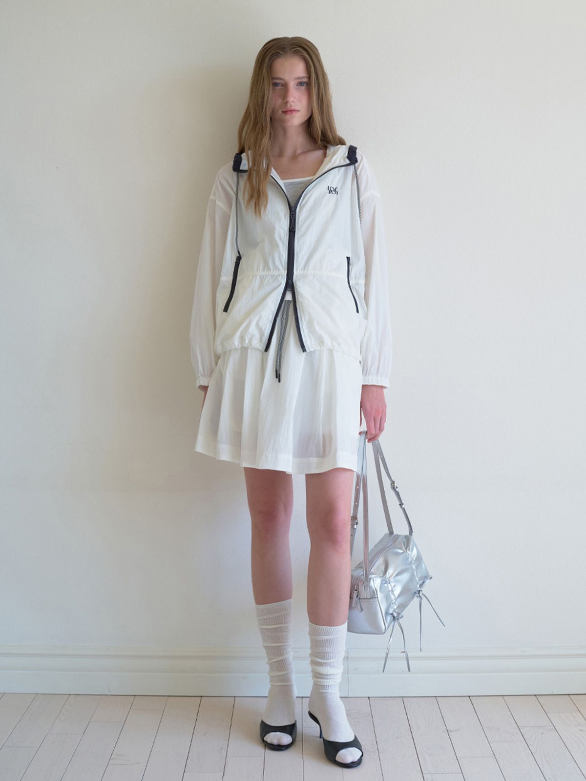 엘씨브이(LCVE) BANDING MINI SKIRT_IVORY