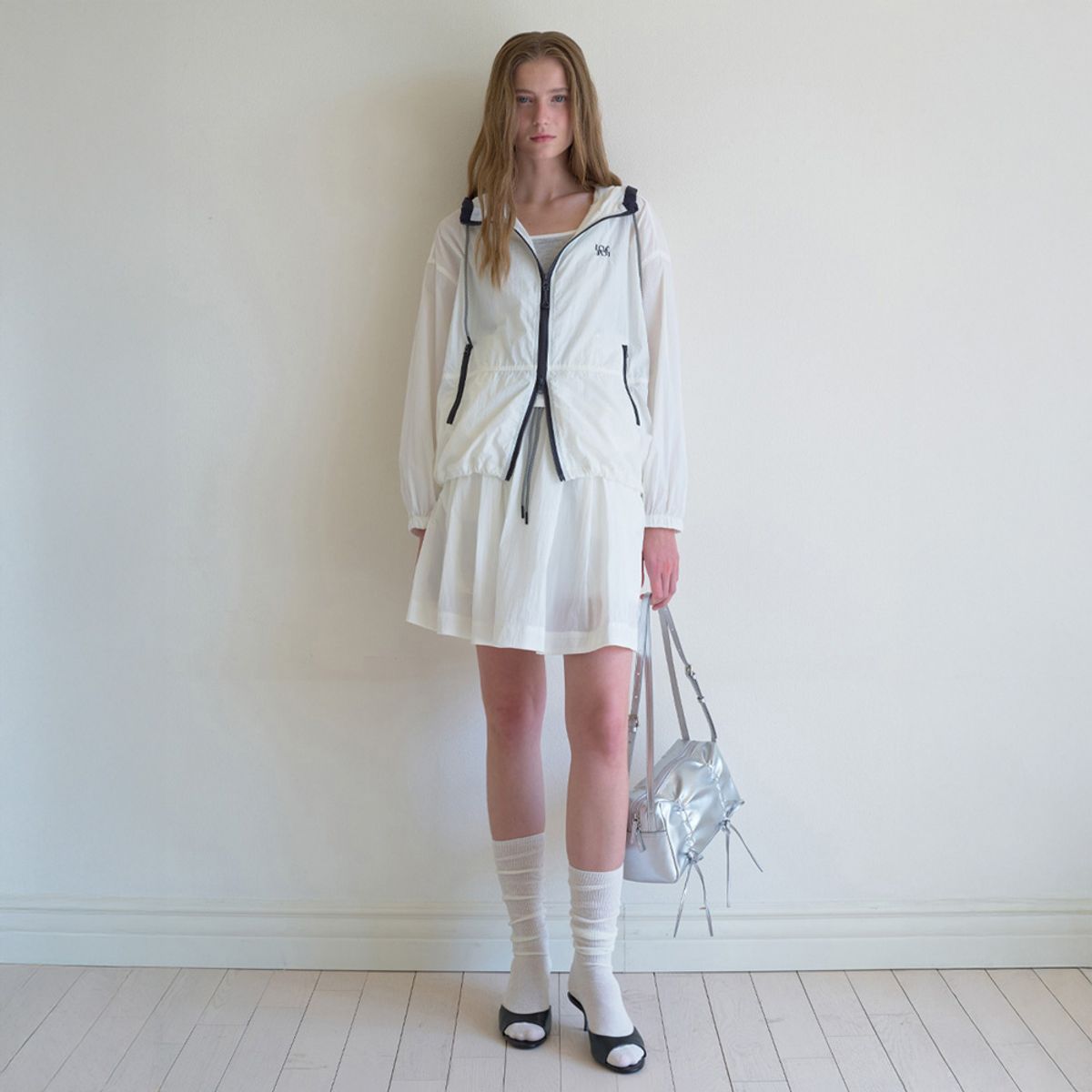 엘씨브이(LCVE) BANDING MINI SKIRT_IVORY