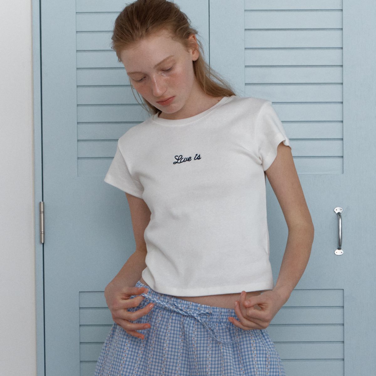 엘씨브이(LCVE) LCVE IS PRINTING T-SHIRTS_IVORY