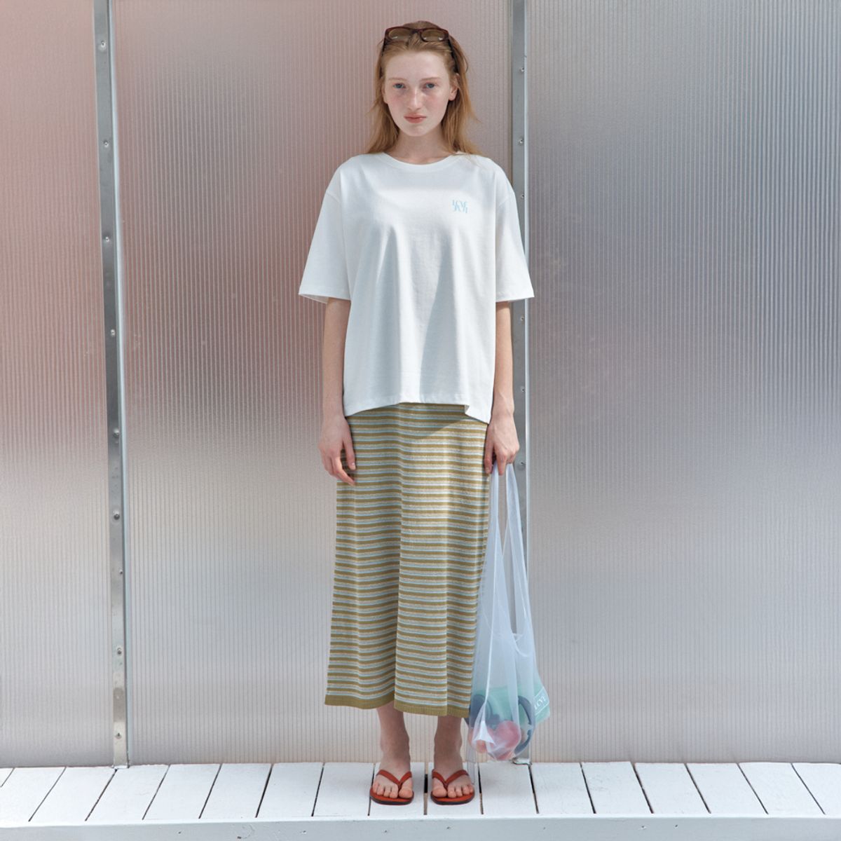 엘씨브이(LCVE) LUMIERE ORGANZA BAG_WHITE