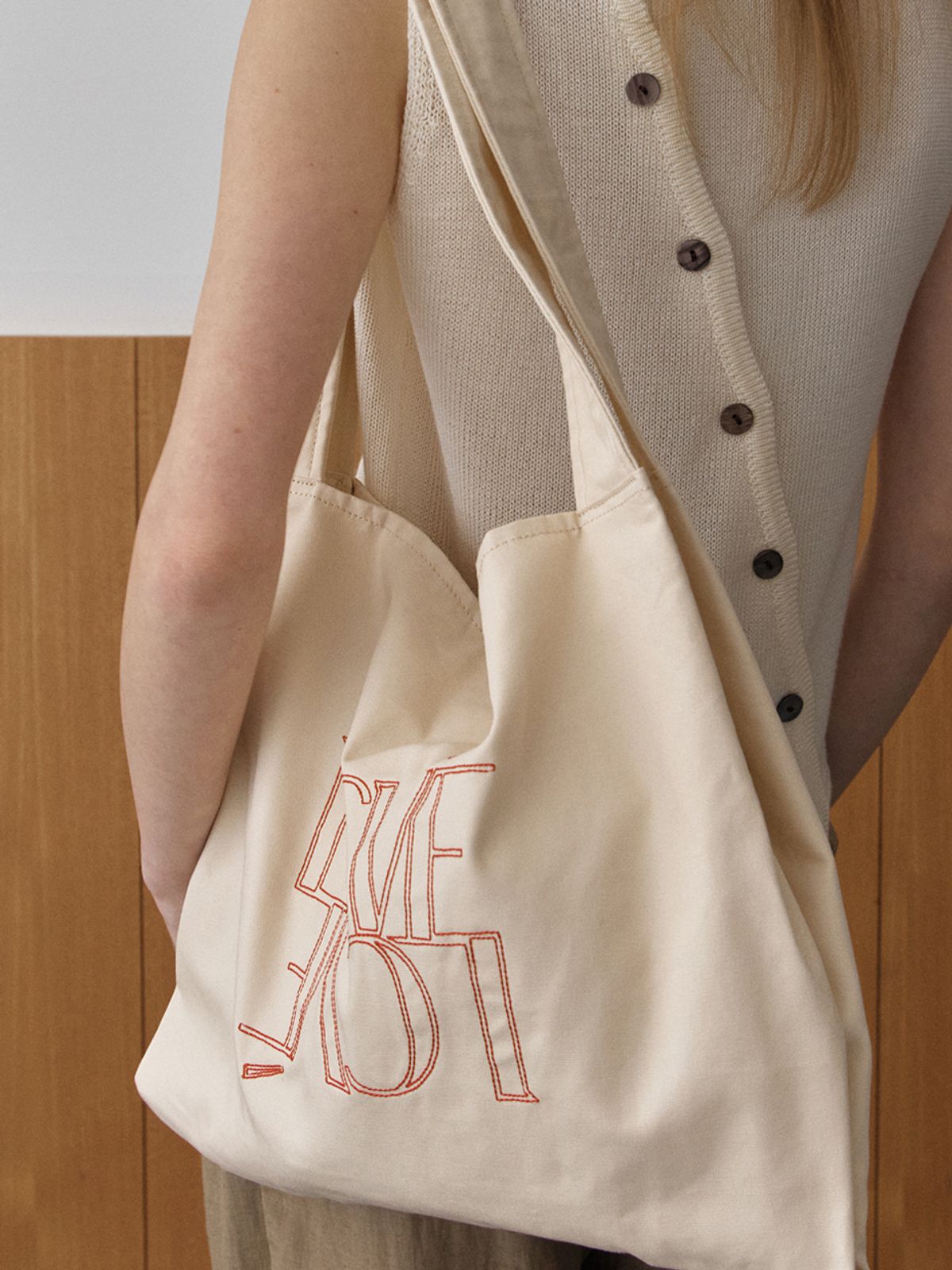 엘씨브이(LCVE) LOU CANVAS BAG_IVORY