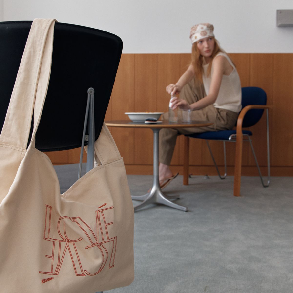 엘씨브이(LCVE) LOU CANVAS BAG_IVORY
