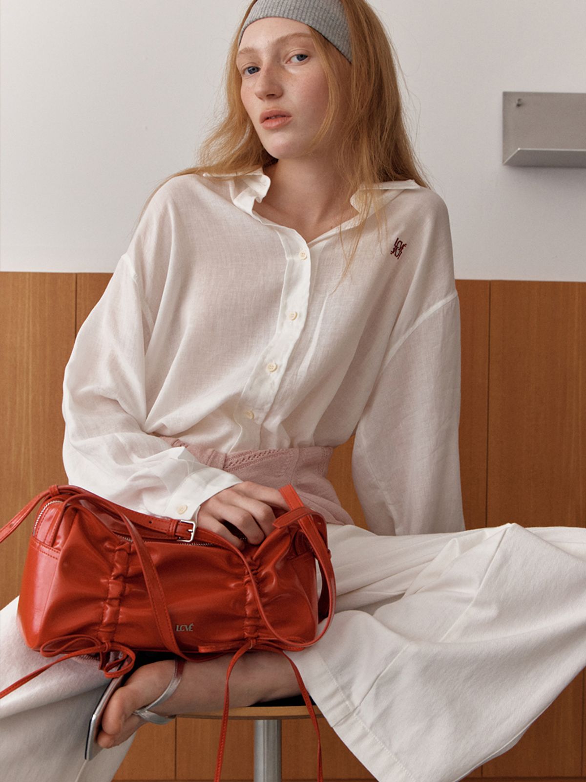 엘씨브이(LCVE) LORETTE SHOULDER BAG_RED